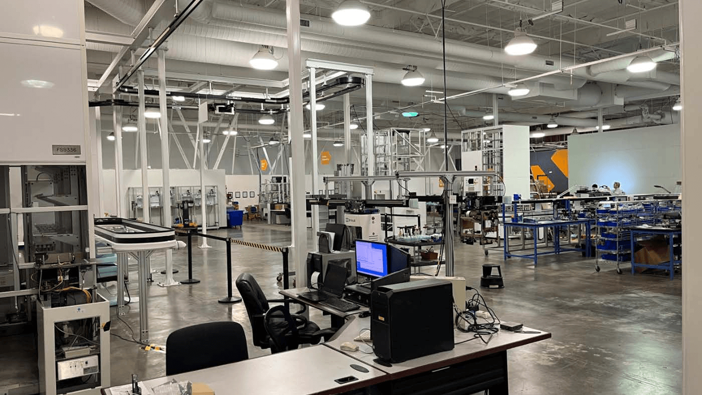 BriteLab engineering and manufacturing floor in Silicon Valley
