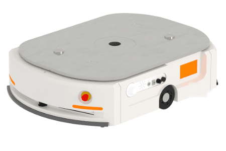 Warehouse autonomous mobile robot with QR navigation